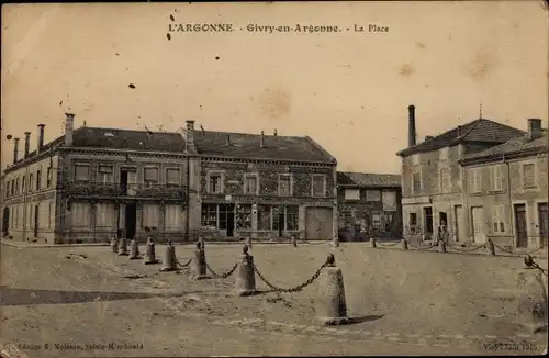 Ak Givry en Argonne Marne, La Place