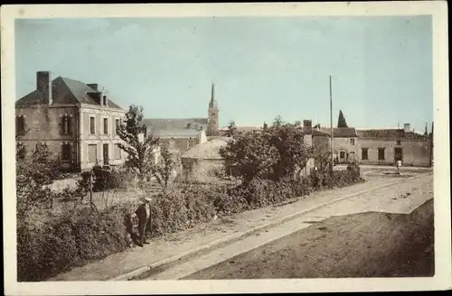 Ak Saint Hilaire du Bois Maine-et-Loire, La Place de la Bascule
