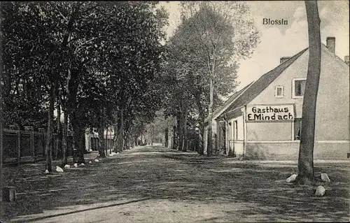 Ak Blossin Heidesee in Brandenburg, Gasthaus E. Mindach