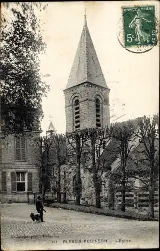 Ak Les Plessis Robinson Hauts de Seine, L'Eglise