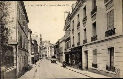 Ak Meulan en Yvelines, Grande Rue du Fort