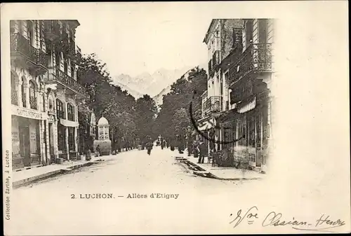 Ak Luchon Haute Garonne, Allees d'Etigny