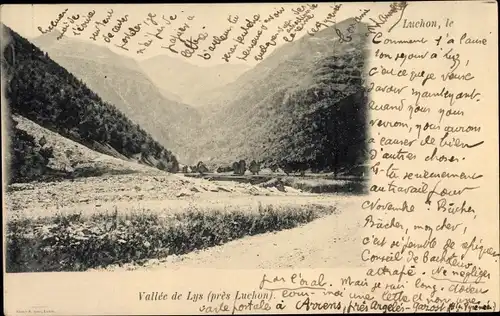 Ak Luchon Haute Garonne, Vallée de Lys