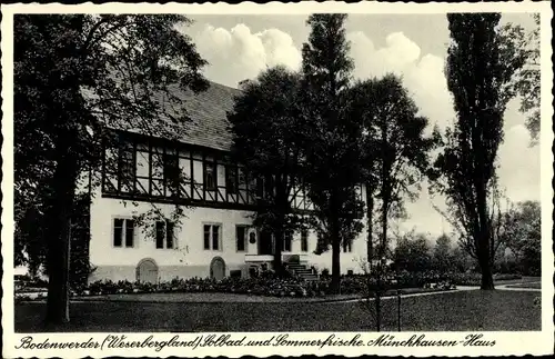 Ak Bodenwerder an der Weser, Münchhausen Haus