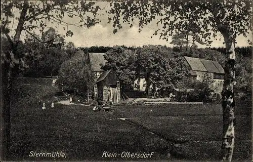 Ak Kleinolbersdorf Altenhain Chemnitz in Sachsen, Sternmühle, Wassermühle