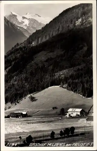 Ak Neustift im Stubaital in Tirol, Gasthof Milders