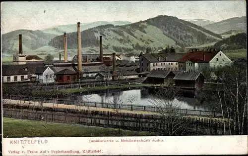 Ak Knittelfeld Steiermark, Emaillierwerke und Metallwarenfabrik Austria