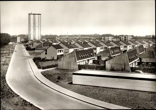 Ak Frankenthal in der Pfalz, Carl Bosch Siedlung, Hochhaus, Straßenpartie