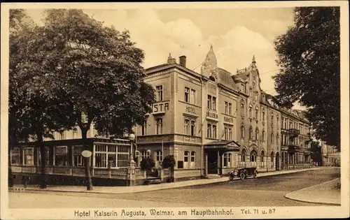 Ak Weimar Thüringen, Hotel Kaiserin Augusta