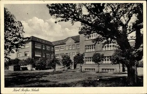 Ak Herten Herthen Rheinfelden in Baden, Karl Rolfus Schule, St. Josefsanstalt