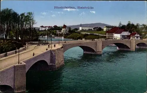 Ak Rheinfelden in Baden, Rheinbrücke