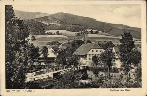 Ak Untersimonswald Simonswald im Schwarzwald, Gasthof zum Bären