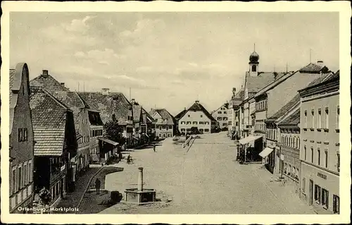 Ak Ortenburg Niederbayern, Marktplatz