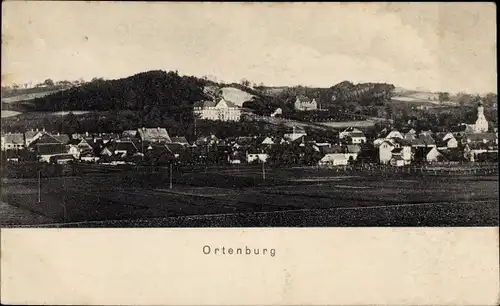 Ak Ortenburg Niederbayern, Panorama