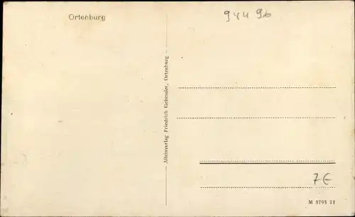 Ak Ortenburg Niederbayern, Panorama