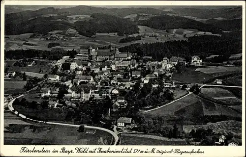 Ak Fürstenstein in Niederbayern, Gesamtansicht mit Knabeninstitut