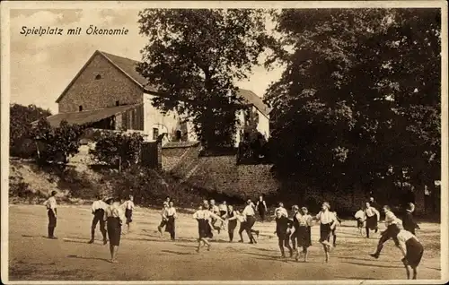 Ak St. Ludwig am Stein Wipfeld, Spielplatz, Ökonomie, Benediktiner Missionsseminar