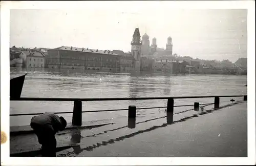 Foto Ak Passau in Niederbayern, Hochwasser