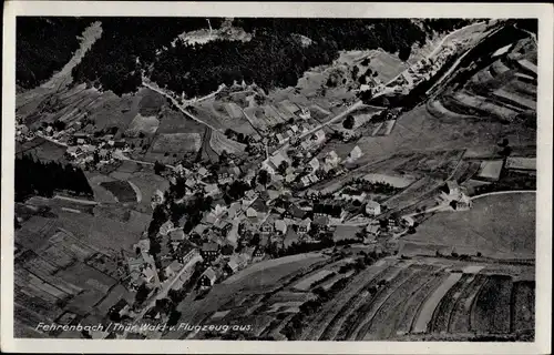 Ak Fehrenbach Masserberg in Thüringen, Fliegeraufnahme