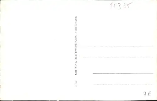 Ak Presseck Frankenwald, Marktplatz mit Kirche, Partie am Rathaus