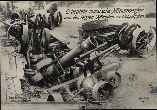 Ak Erbeutete russische Minenwerfer, I WK