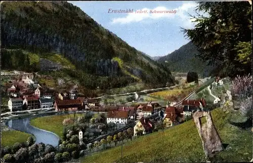 Ak Ernstmühl Hirsau Calw im Schwarzwald, Teilansicht