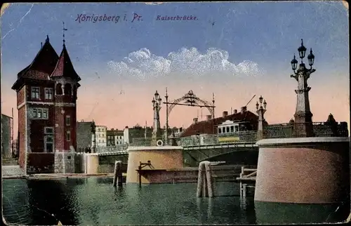 Ak Kaliningrad Königsberg Ostpreußen, Kaiserbrücke