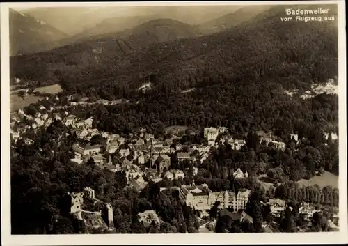 Ak Badenweiler im Schwarzwald, Fliegeraufnahme