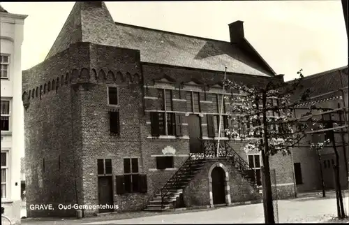 Ak Grave Nordbrabant Niederlande, Altes Gemeindehaus