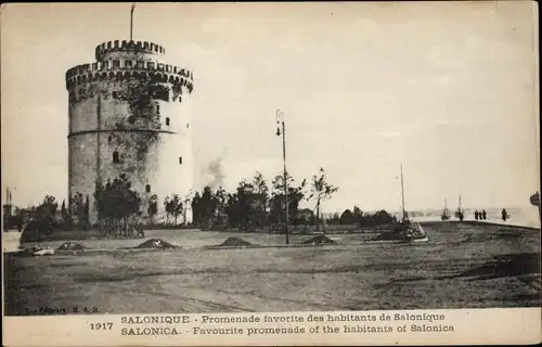 Ak Saloniki Griechenland, Weißer Turm