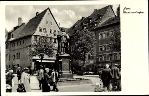 Ak Jena in Thüringen, Markt mit Hanfried