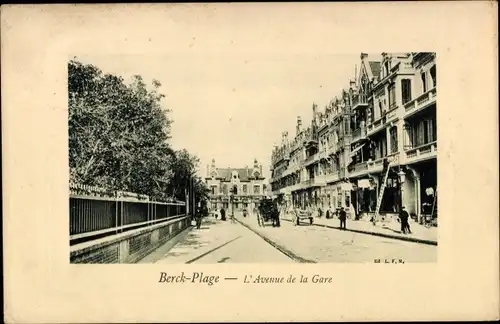 Ak Berck Plage Pas de Calais, Avenue de la Gare