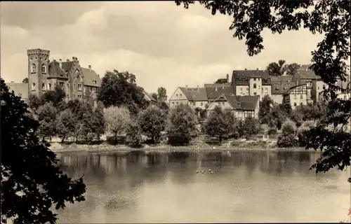 Ak Ronneburg in Thüringen, Am Baderteich