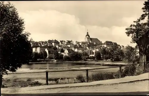 Ak Ronneburg in Thüringen, Baderteich, Teilansicht