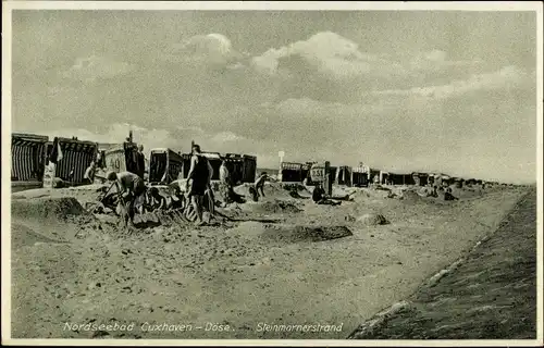 Ak Nordseebad Döse Cuxhaven, Steinmarnerstrand