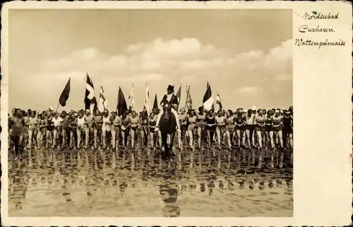 Ak Nordseebad Cuxhaven, Wattenpolonaise