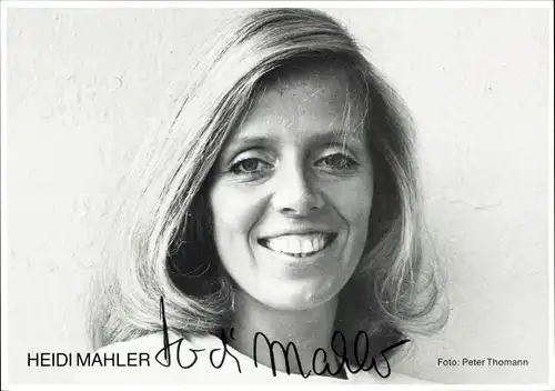 Ak Schauspielerin Heidi Mahler, Autogramm, Portrait