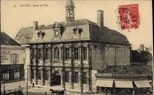 Ak Troyes Aube, Hotel de Ville