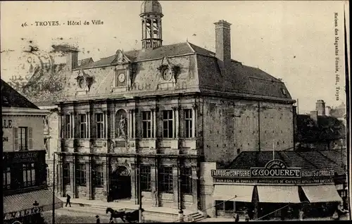Ak Troyes Aube, Hotel de Ville