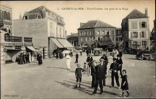 Ak Cayeux sur Mer Somme, Place Courbet