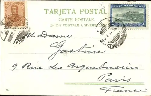 Ak Buenos Aires Argentinien, Plaza de Mayo und Casa de Cobierno