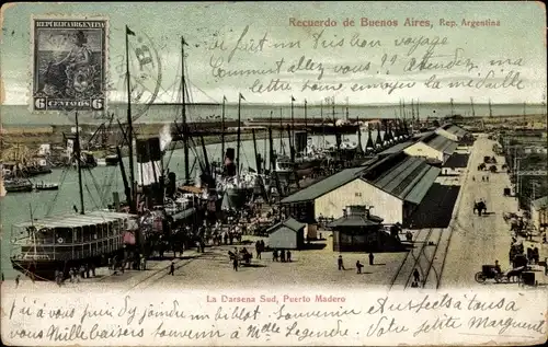 Ak Puerto Madero Buenos Aires Argentinien, La Darsena Sud