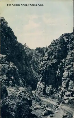 Ak Cripple Creek Colorado USA, Box Canyon