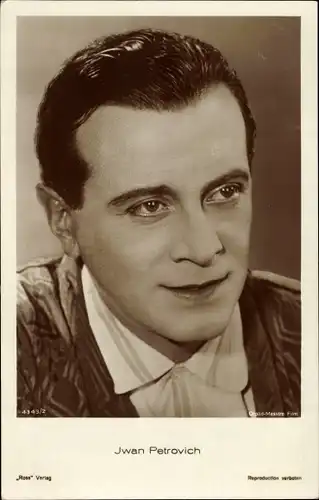 Ak Schauspieler Iwan Petrovich, Portrait, Ross Verlag 4343/2