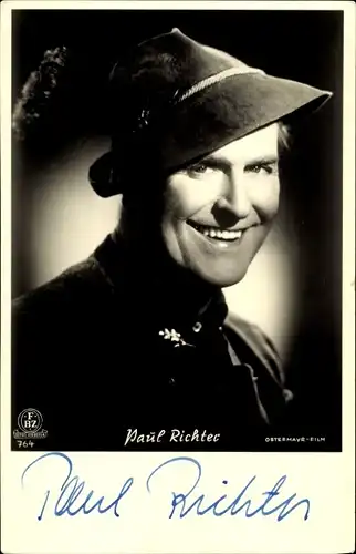 Ak Schauspieler Paul Richter, Portrait, Autogramm