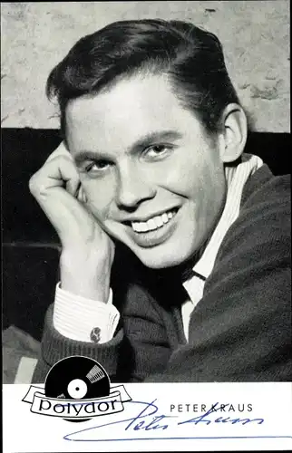Ak Sänger und Schauspieler Peter Kraus, Portrait, Autogramm