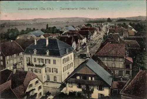 Ak Dannemarie Dammerkirch Elsass Haut Rhin, Panorama