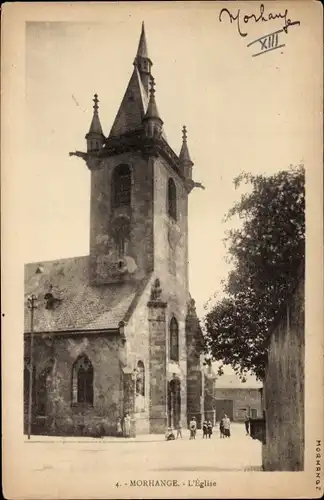 Ak Morhange Mörchingen Lothringen Moselle, Kirche