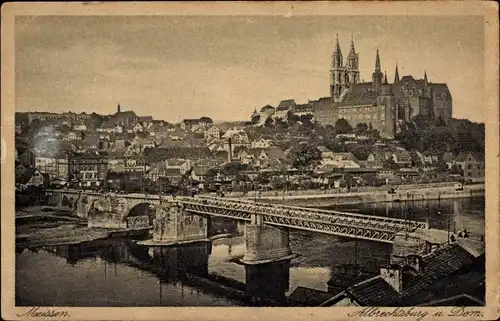 Ak Meißen an der Elbe, Albrechtsburg und Dom