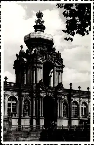 Foto Ak Dresden Altstadt, Königlicher Zwinger, Kronentor